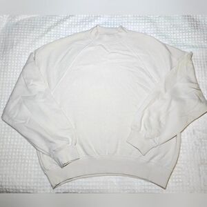 Victorias Secret PINK Ivy Fleece Mock Neck Sweatshirt White Shell Size Medium